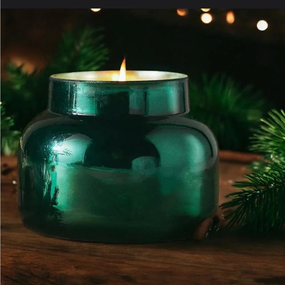 NWT Carpi Blue Crystal Pine Green Signature Candle 19oz